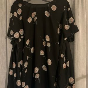 Short Sleeved Pleated Back Tunic